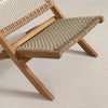 Balka Wood And Woven Rope Lounge Chair
