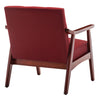 Banassak 28.5" Wide Fabric Tufted Armchair With Solid Wood Frame