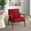 Banassak 28.5" Wide Fabric Tufted Armchair With Solid Wood Frame