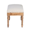 Barlow Upholstered Wood Seashell Entryway Bench