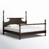 Beckett Solid Wood Low-Profile Bed Frame with Spindle Design