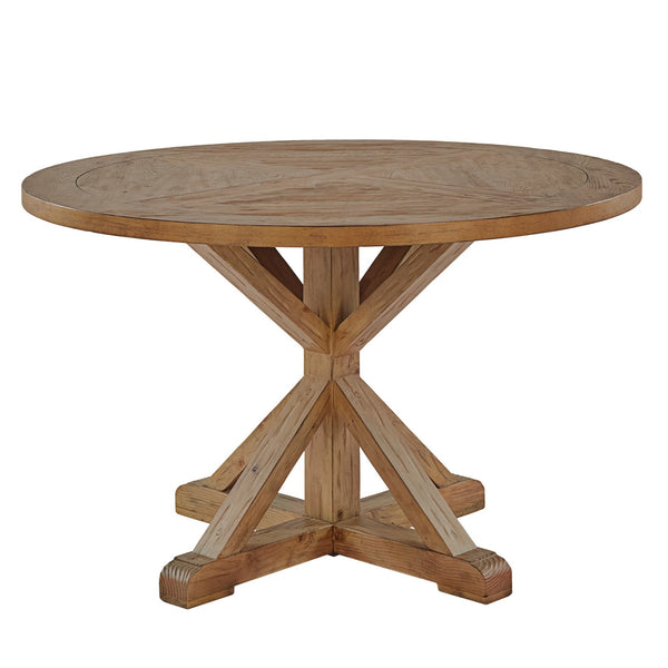 Benchwright X-base 48-in. Round Dining Set by iNSPIRE Q Artisan