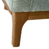 Berklie Modern Boucle Barrel Chair with Solid Wood Legs