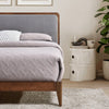 Bollen Solid Wood Upholstered Headboard Bed Frame