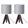 Brabazon Solid Wood Table Lamp (Set of 2)