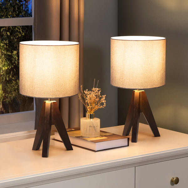 Brabazon Solid Wood Table Lamp (Set of 2)