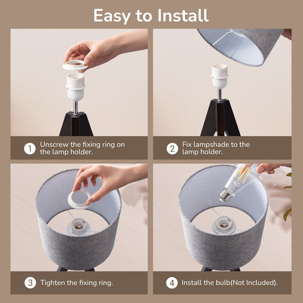 Brabazon Solid Wood Table Lamp (Set of 2)