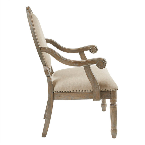 Madison Park Brentwood Traditional Exposed Wood Armchair