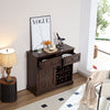 Buffet Cabinet with Storage Sideboard, Wine Bar Cabinet with Removable Wine Racks, Coffee Bar Cabinet with Adjustable Shelf