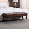 Modern 44" Length Button Tufted Bench