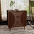 COSIEST Modern Brown End Table with Drawers