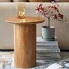Cara light mango wood side table