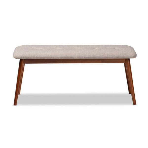Carson Carrington Ulfshult Mid-century Modern Fabric Dining Bench