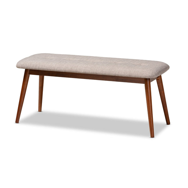 Carson Carrington Ulfshult Mid-century Modern Fabric Dining Bench