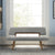 Channell Mid-Century 63" Upholstered Wood Entryway Dining Bench