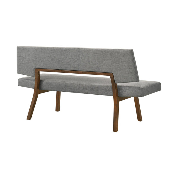 Channell Mid-Century 63" Upholstered Wood Entryway Dining Bench