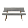 Channell Mid-Century 63" Upholstered Wood Entryway Dining Bench