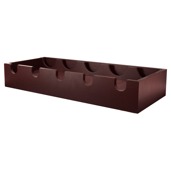 Cheever 5 Bottle Wall Mounted Wine Bottle & Glass Rack in Espresso