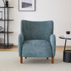 Christopher Knight Home - Parmelee Upholstered Wingback Club Chair with Plush Velvet and Solid Wood Legs