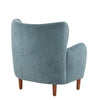 Christopher Knight Home - Parmelee Upholstered Wingback Club Chair with Plush Velvet and Solid Wood Legs