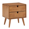 Clark Oak Finish 2-drawer Nightstand by iNSPIRE Q Modern