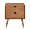 Clark Oak Finish 2-drawer Nightstand by iNSPIRE Q Modern