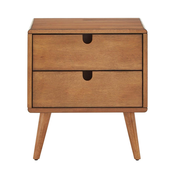 Clark Oak Finish 2-drawer Nightstand by iNSPIRE Q Modern