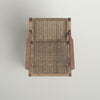 Clearwater Woven Rattan Solid Wood Armchair