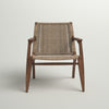 Clearwater Woven Rattan Solid Wood Armchair