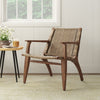Clearwater Woven Rattan Solid Wood Armchair