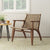 Clearwater Woven Rattan Solid Wood Armchair