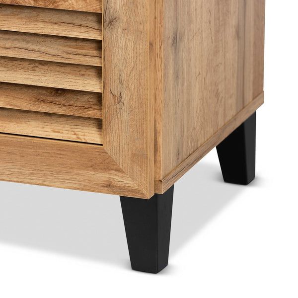 Coolidge Modern & Contemporary 5-Shelf Wood Shoe Storage Cabinet