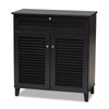 Copper Grove Zdolbuniv Dark Grey 4-shelf Shoe Storage Cabinet