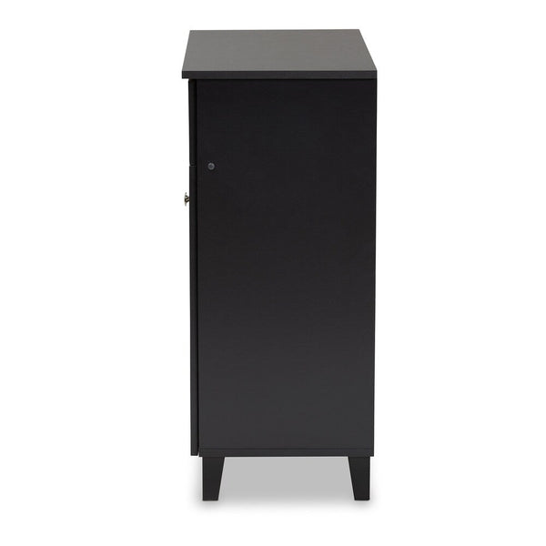 Copper Grove Zdolbuniv Dark Grey 4-shelf Shoe Storage Cabinet