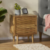 Eakins Handcrafted Boho Acacia Wood Nightstand by Christopher Knight Home