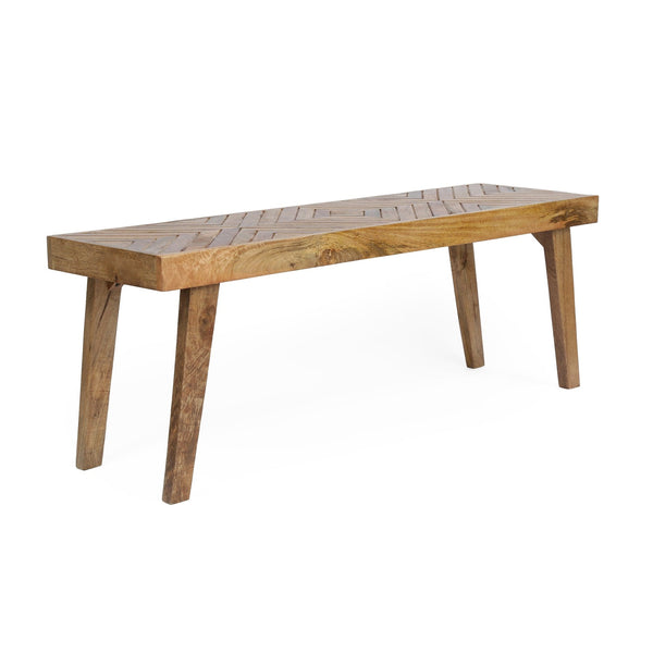 Fircrest Indoor Mango Wood Handcrafted Bench by Christopher Knight Home