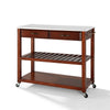 Crosley Full Size Granite Top Kitchen Prep Cart - 43"W x 17"D x 35"H