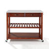 Crosley Full Size Granite Top Kitchen Prep Cart - 43"W x 17"D x 35"H