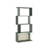 Furniture of America Thane Modern 4-tier Bar Cabinet with Bottle Wine Rack