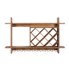 Gabrijela Hanging Wine Bottle Rack in Brown