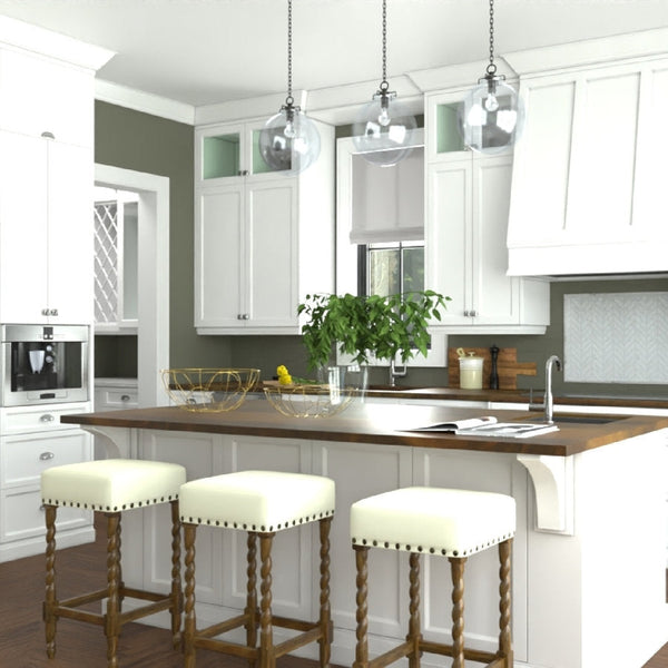 Gouldsboro Upholstered Counter Stool with Solid Wood Frame