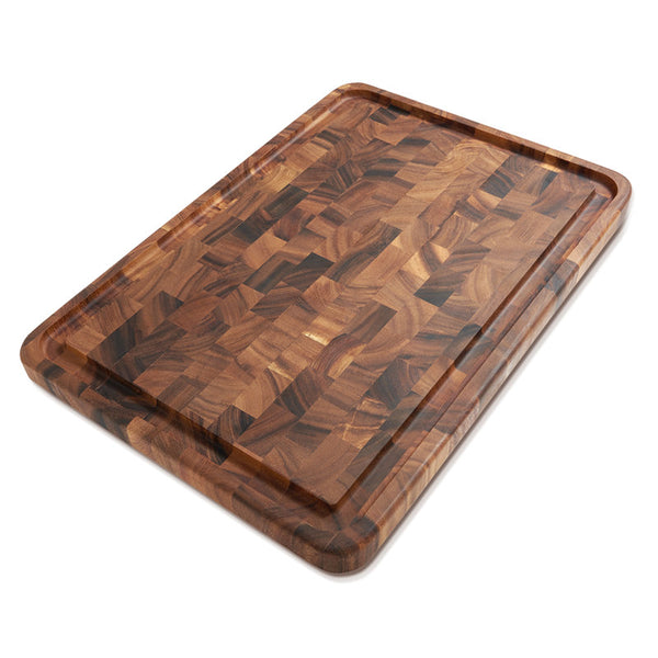 Gourmet Acacia Wood End Grain Prep Cutting Board
