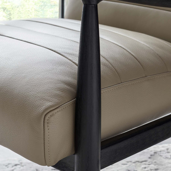 Greyson Natural Leather Accent Chair