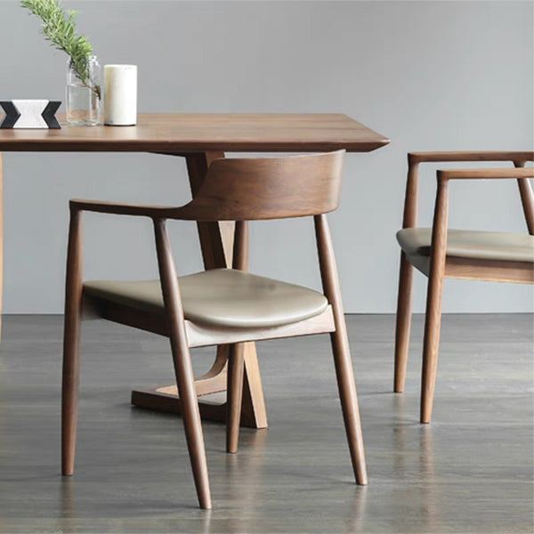 Modern Simple Wooden Frame High Density Foam Seat Dining Chair for Restaurant Dining Room
