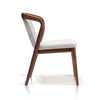 Modern Simple Ash Wooden Unique Backrest Customize Fabric Dining Furniture Dining Chairs Cafe Chairs
