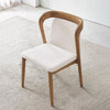 Modern Simple Ash Wooden Unique Backrest Customize Fabric Dining Furniture Dining Chairs Cafe Chairs