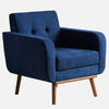Tufted-Fabric-Upholstered-Accent Chair