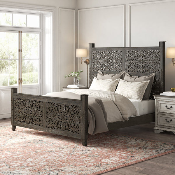 Kelly Clarkson Home Harleen Solid Wood Low Profile Standard Bed