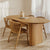 Dining Room Furniture Solid Wood Dining Table Nordic Style Wooden Oval Table