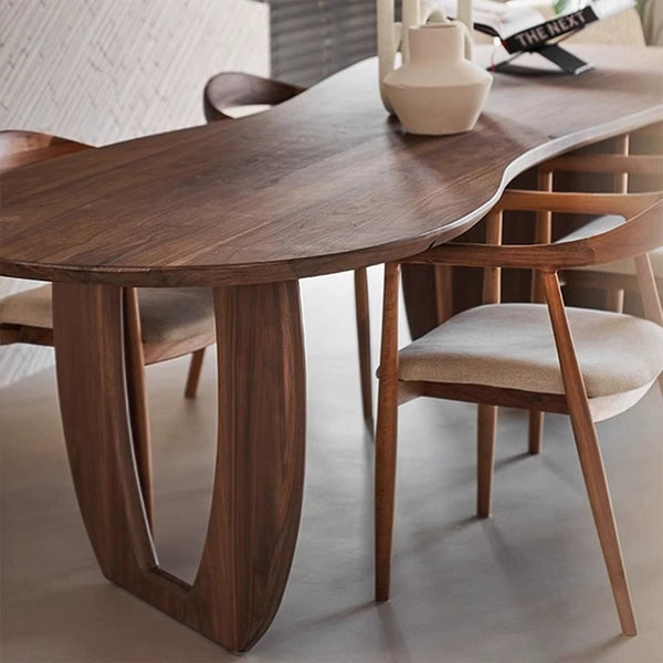 JINSHAN Manufacturer Wholesale Dining Room Furniture Solid Wood Leg Modern Dining Table for Sale